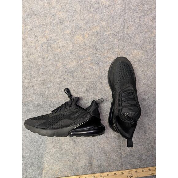Nike Air Max 270 Womens Size 9 Triple Black Athletic Shoes Running Comfort - Picture 2 of 7